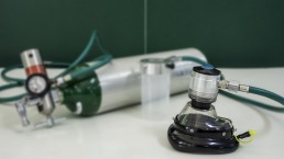Photo of oxygen tank and mask for Chapter 1 header photo