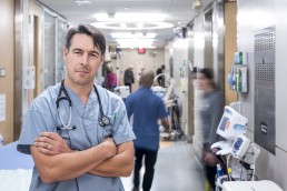 Photo of Dr. Ian Chernoff in the emergency department